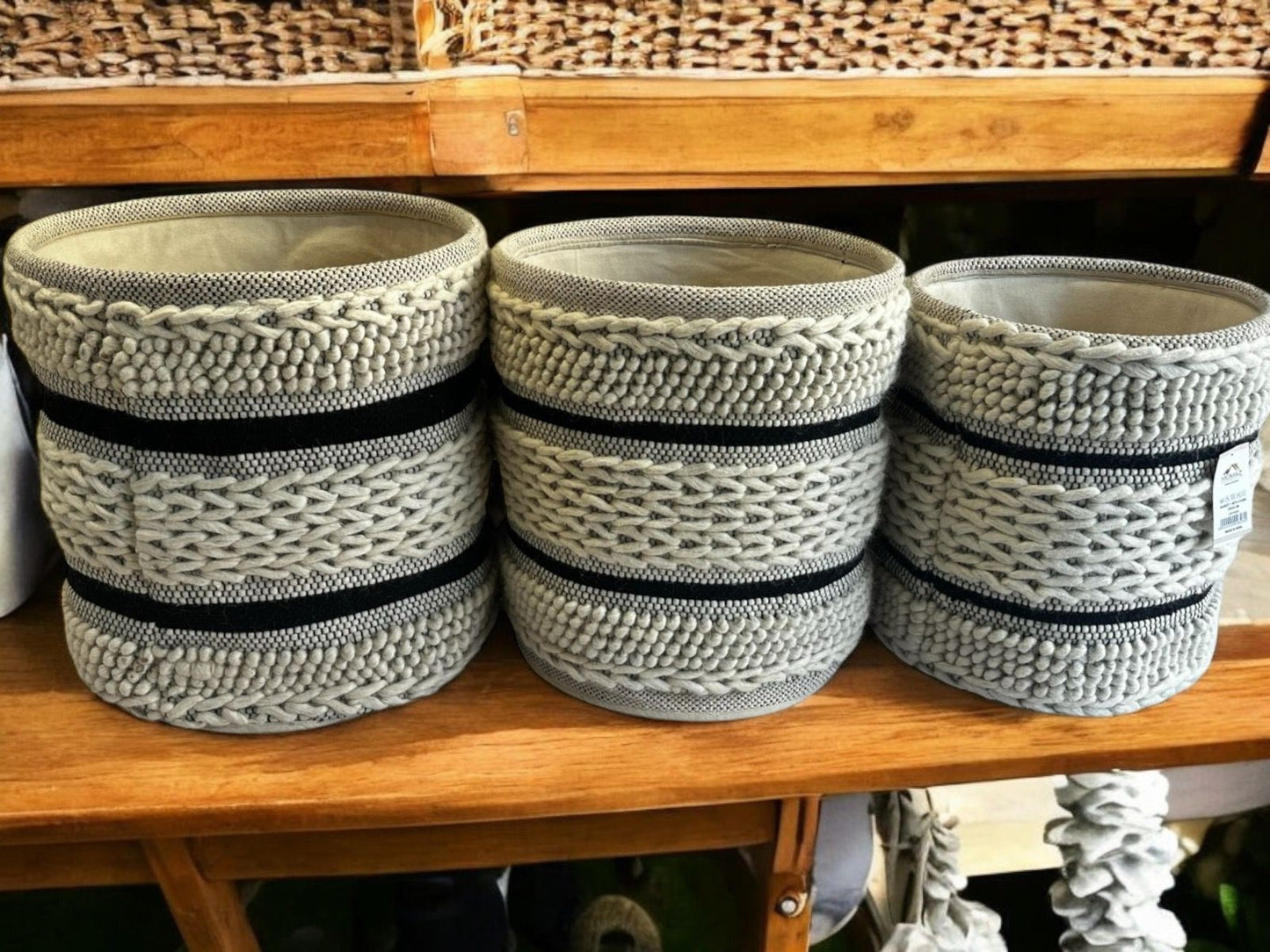Boho Laundry Basket Set of 3