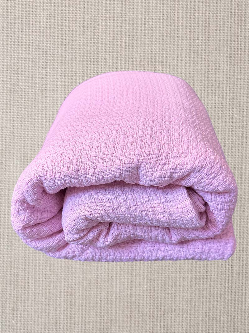 Pink Bed Throw