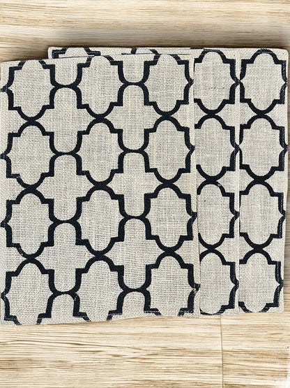 Jute Black Dinning Mats