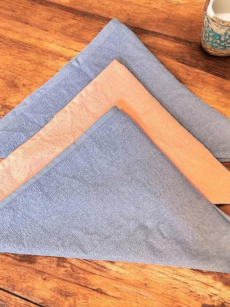 Grey & Orange Kitchen Napkins