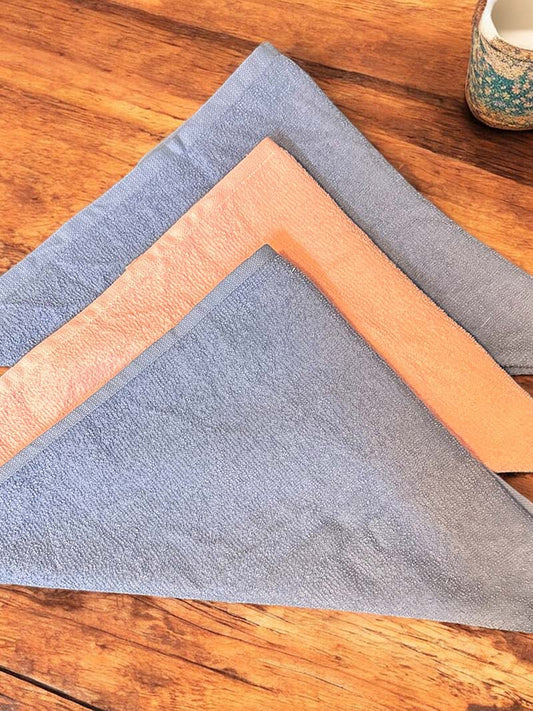 Grey & Orange Kitchen Napkins