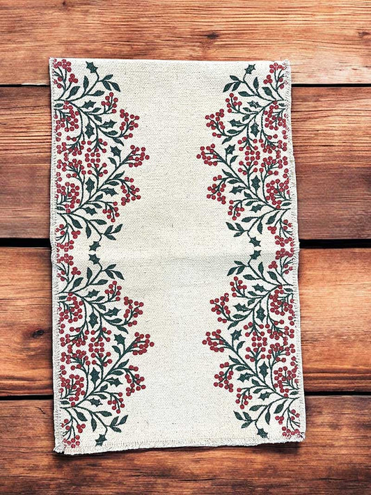 Flower Painted Dinning Runner